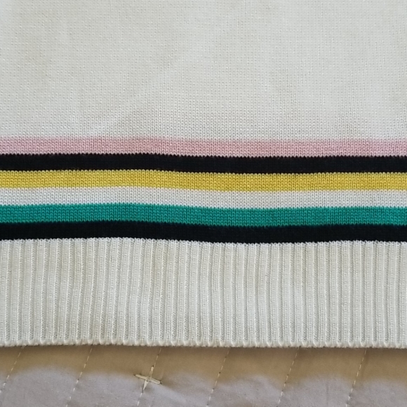 Topshop Chevron Fine Gauge Sweater Size 4 - Picture 7 of 8